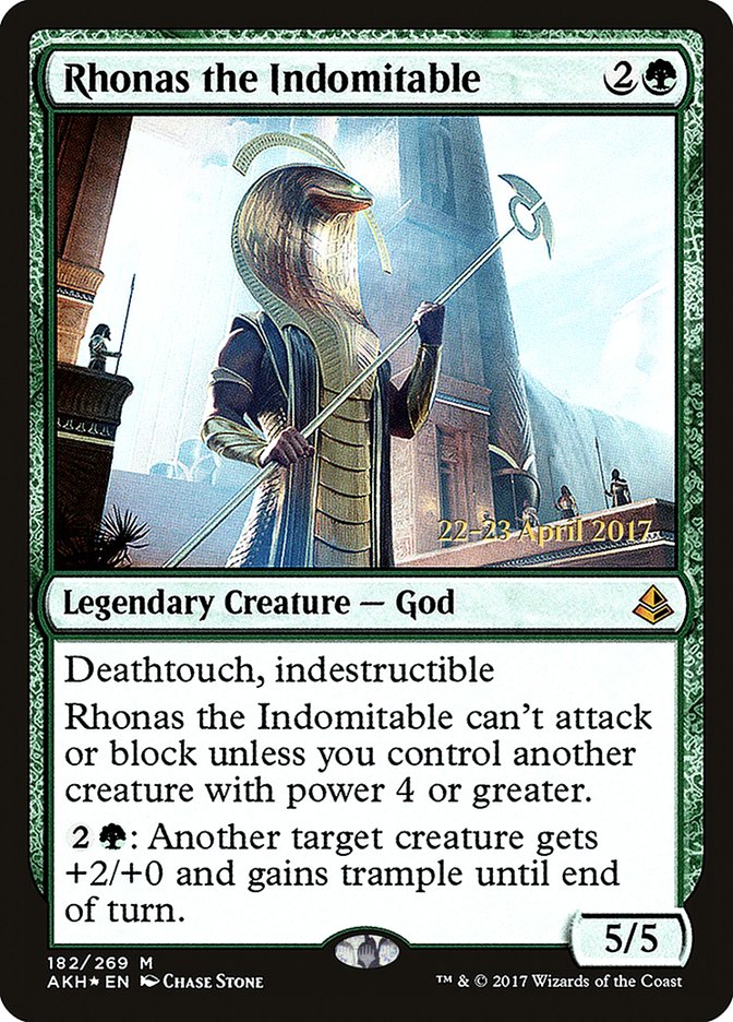 Rhonas the Indomitable [Amonkhet Prerelease Promos] MTG Single Magic: The Gathering | Red Claw Gaming