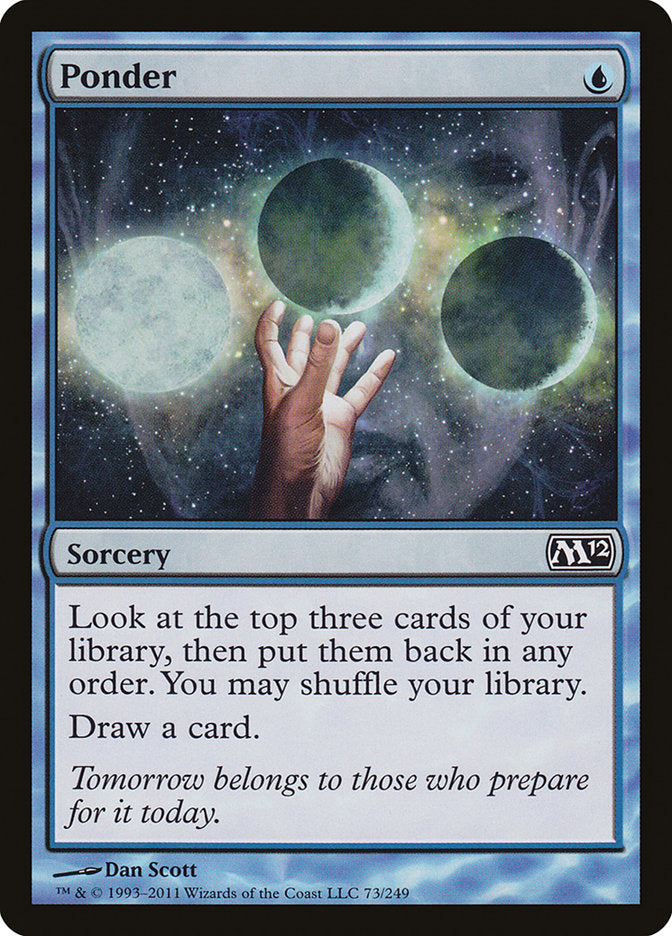 Ponder [Magic 2012] MTG Single Magic: The Gathering | Red Claw Gaming
