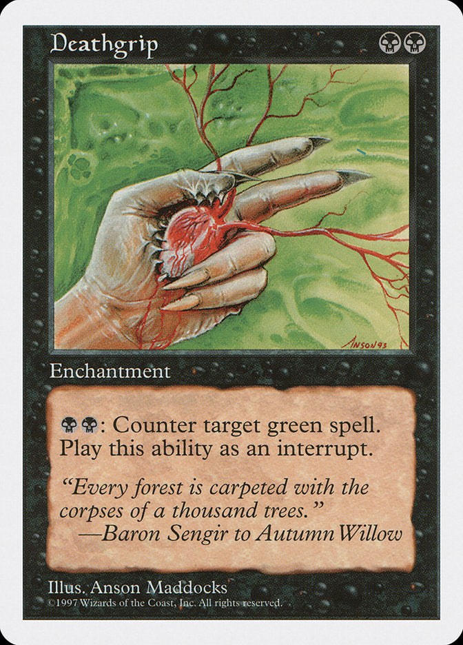 Deathgrip [Fifth Edition] MTG Single Magic: The Gathering | Red Claw Gaming