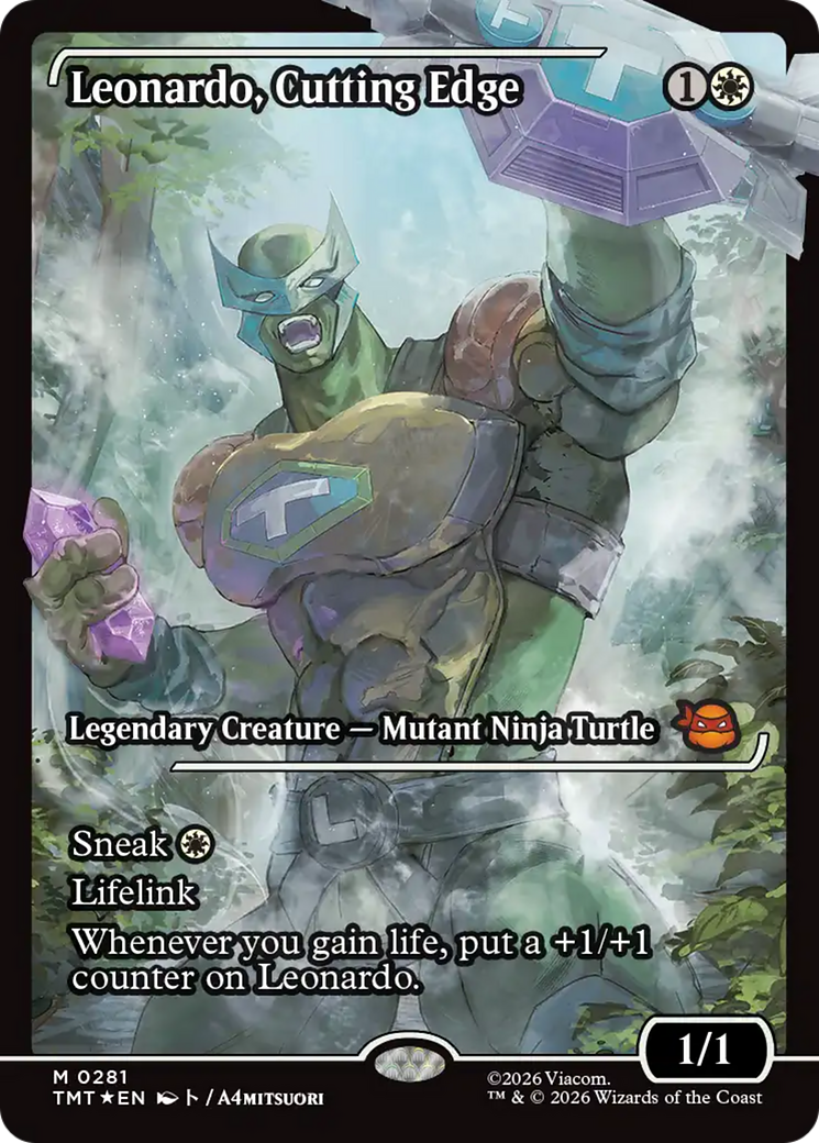 Leonardo, Cutting Edge (Showcase) [Teenage Mutant Ninja Turtles] MTG Single Magic: The Gathering | Red Claw Gaming