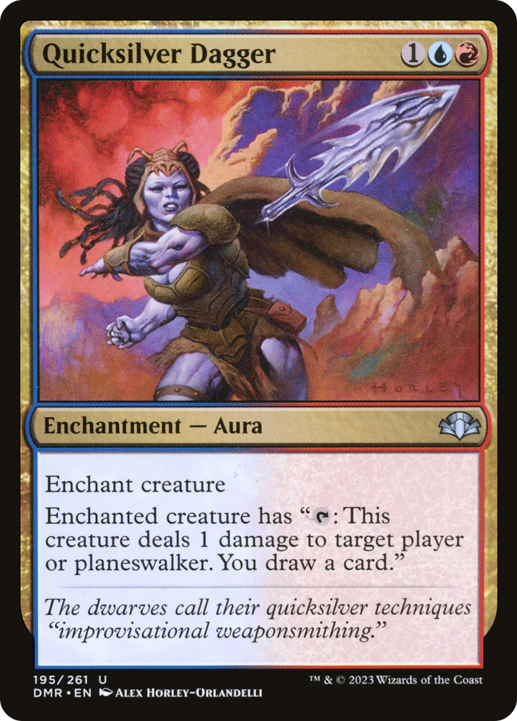 Quicksilver Dagger [Dominaria Remastered] MTG Single Magic: The Gathering | Red Claw Gaming