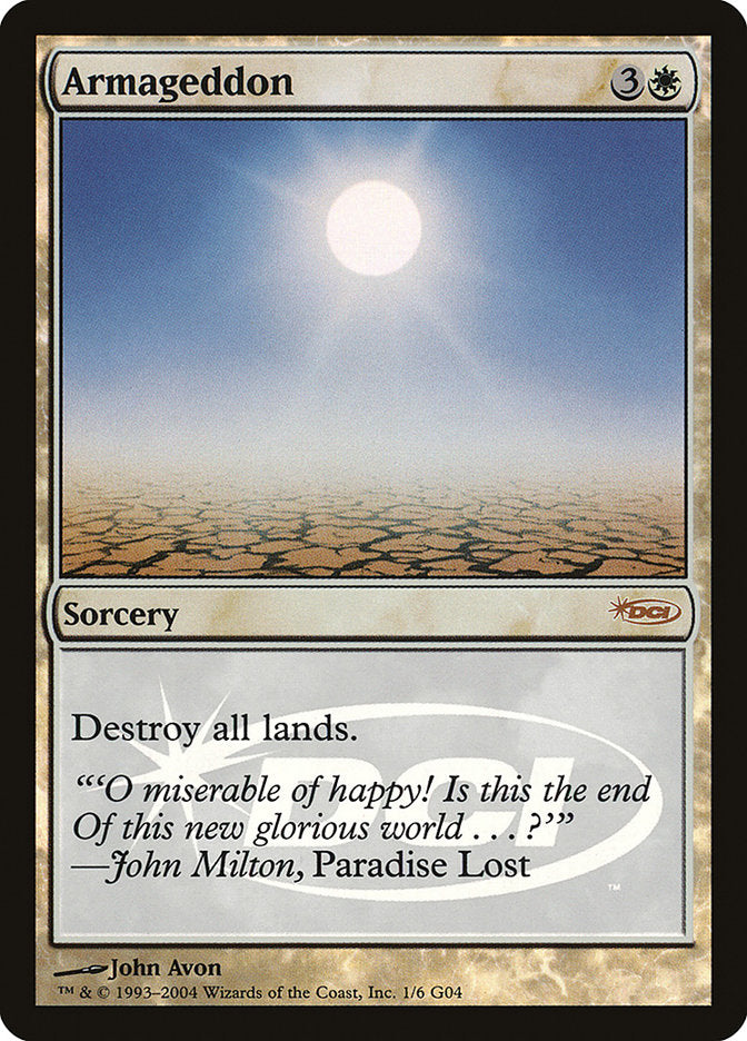 Armageddon [Judge Gift Cards 2004] MTG Single Magic: The Gathering | Red Claw Gaming