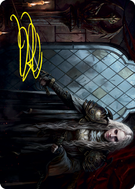 Thalia, Guardian of Thraben Art Card (Gold-Stamped Signature) [Innistrad: Crimson Vow Art Series] MTG Single Magic: The Gathering | Red Claw Gaming
