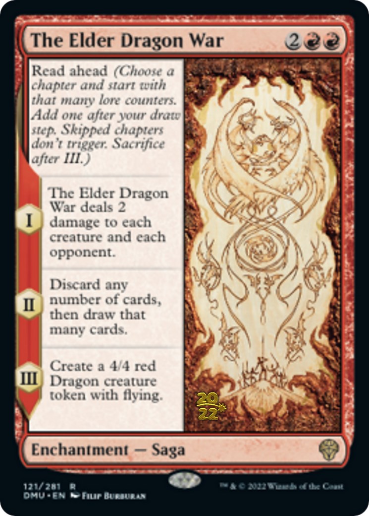 The Elder Dragon War [Dominaria United Prerelease Promos] MTG Single Magic: The Gathering | Red Claw Gaming