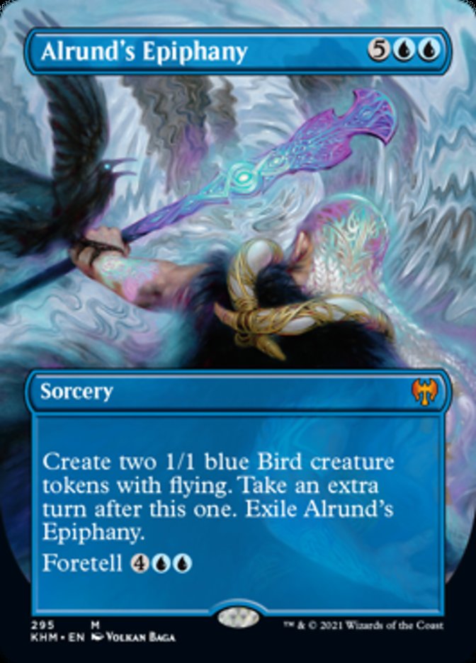Alrund's Epiphany (Borderless Alternate Art) [Kaldheim] MTG Single Magic: The Gathering | Red Claw Gaming