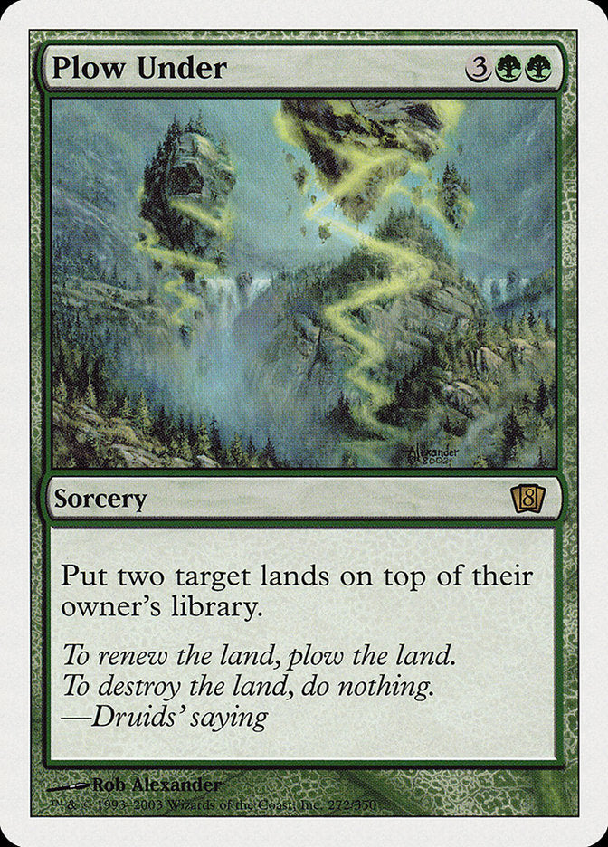 Plow Under [Eighth Edition] MTG Single Magic: The Gathering | Red Claw Gaming