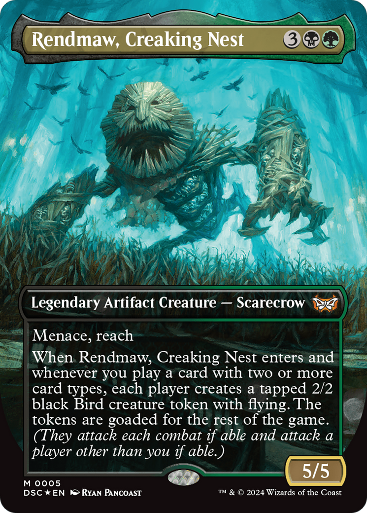 Rendmaw, Creaking Nest (Borderless) [Duskmourn: House of Horror Commander] MTG Single Magic: The Gathering | Red Claw Gaming