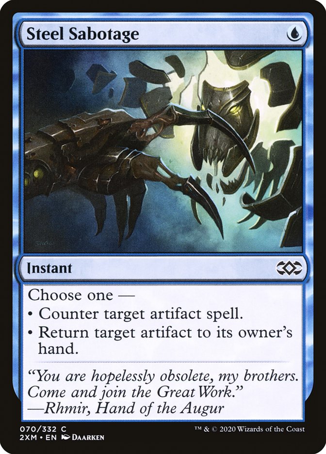 Steel Sabotage [Double Masters] MTG Single Magic: The Gathering | Red Claw Gaming