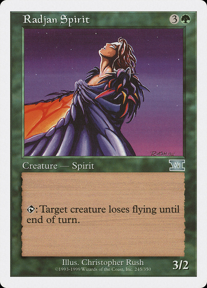 Radjan Spirit [Classic Sixth Edition] MTG Single Magic: The Gathering | Red Claw Gaming