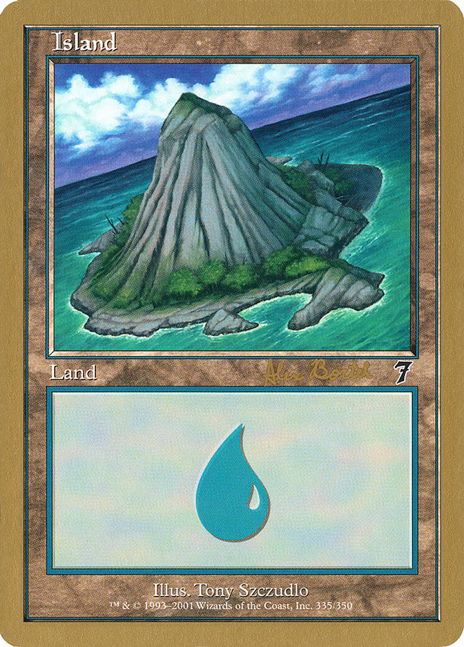 Island (ab335a) (Alex Borteh) [World Championship Decks 2001] MTG Single Magic: The Gathering | Red Claw Gaming