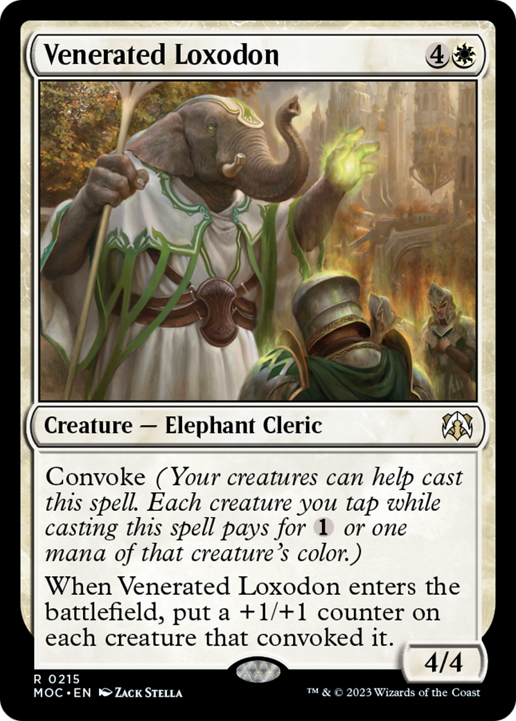 Venerated Loxodon [March of the Machine Commander] MTG Single Magic: The Gathering | Red Claw Gaming