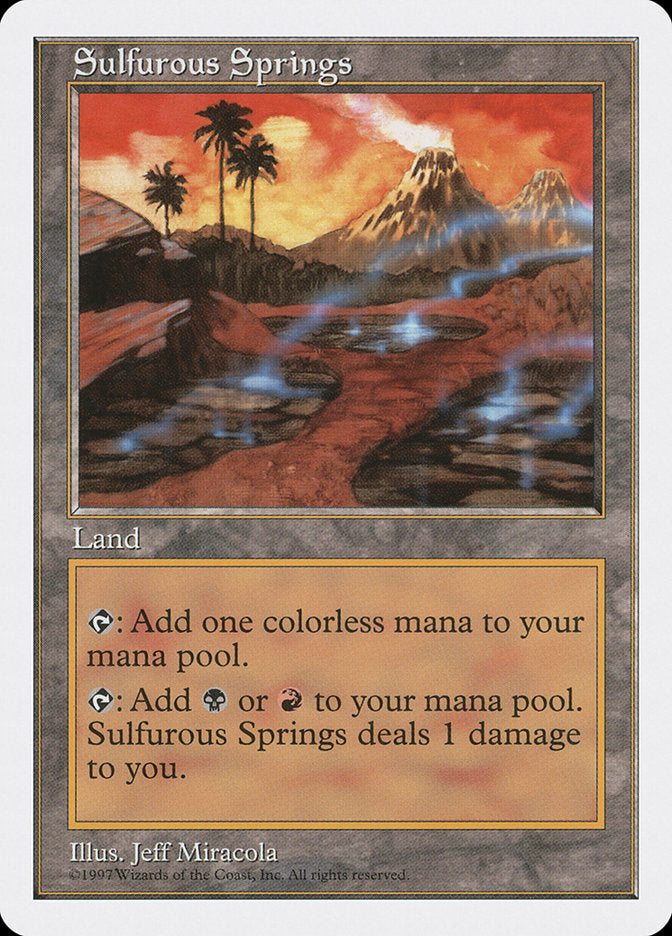 Sulfurous Springs [Fifth Edition] MTG Single Magic: The Gathering | Red Claw Gaming