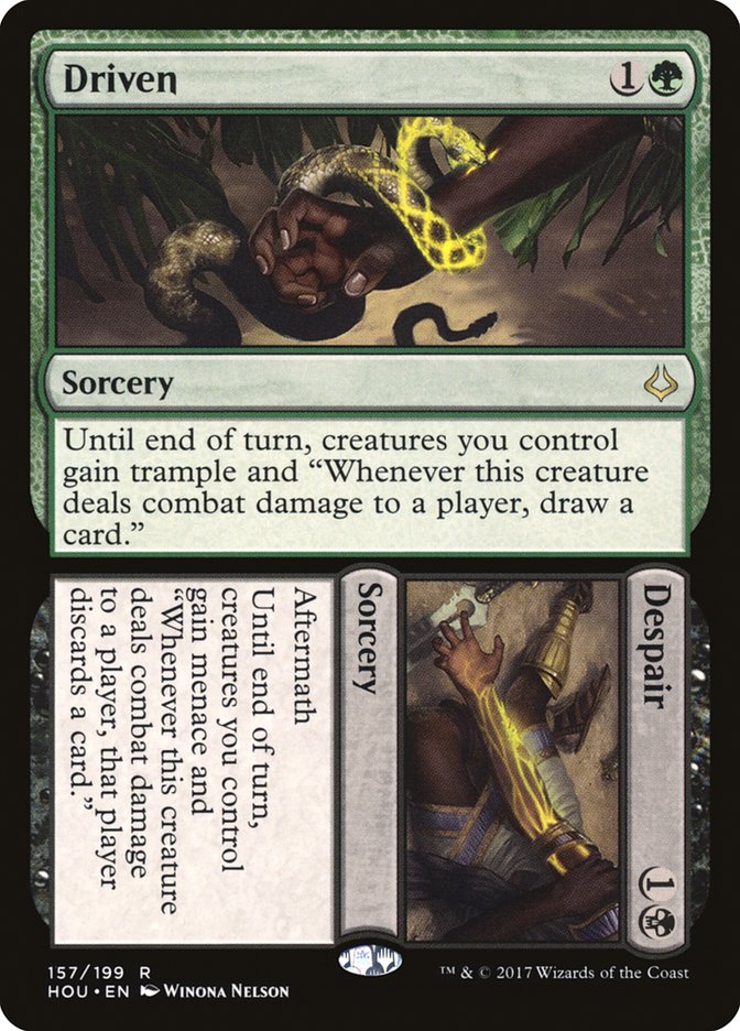Driven // Despair [Hour of Devastation] MTG Single Magic: The Gathering | Red Claw Gaming