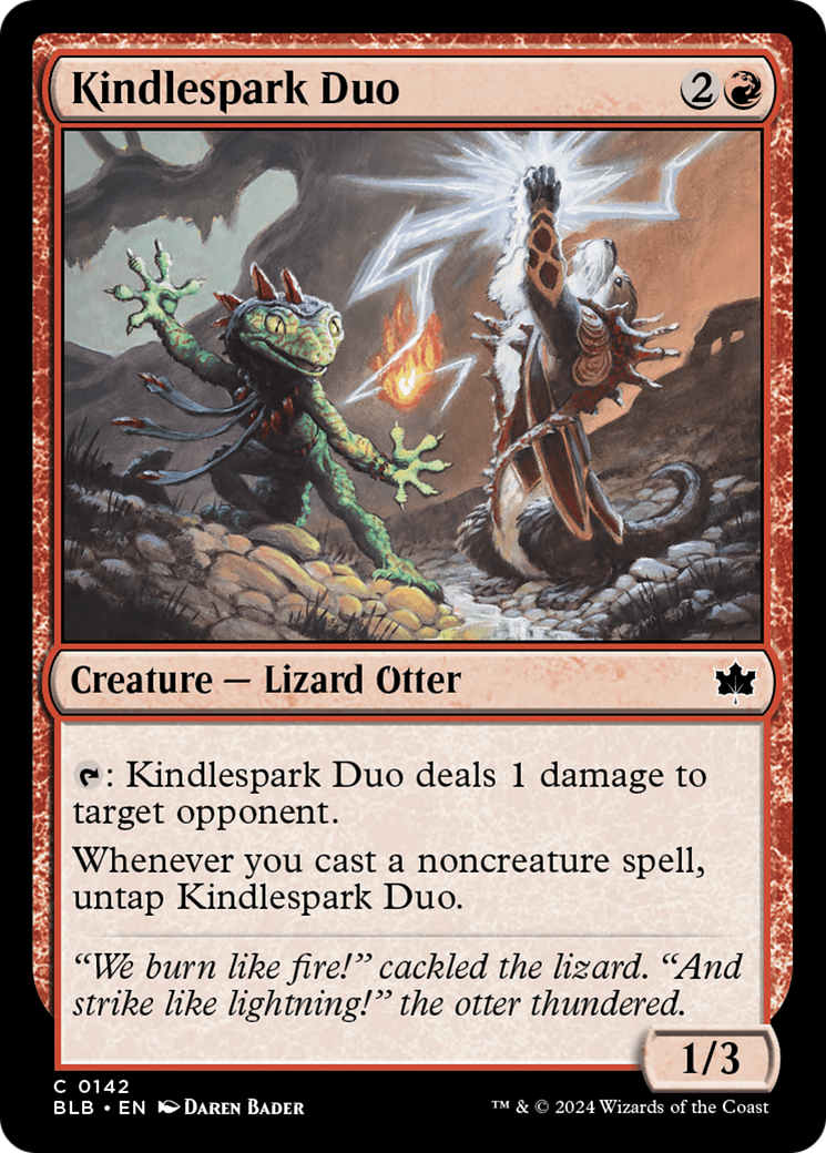 Kindlespark Duo [Bloomburrow] MTG Single Magic: The Gathering | Red Claw Gaming