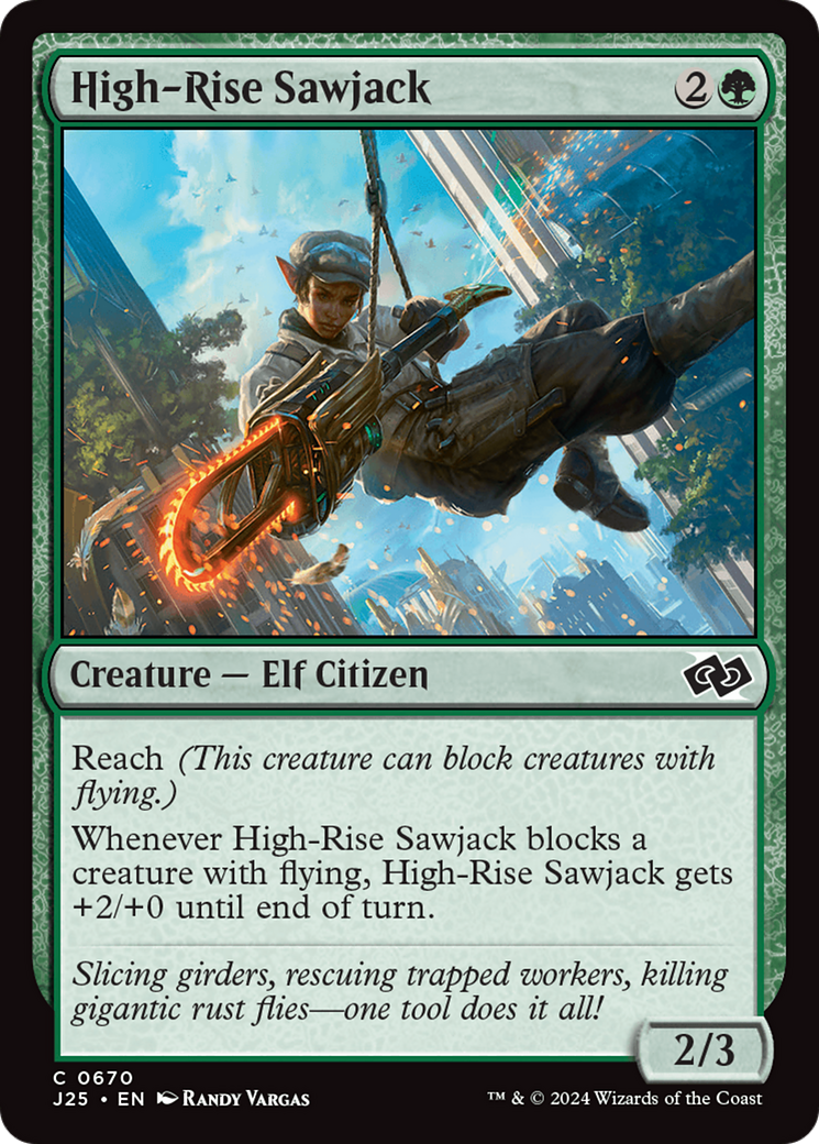 High-Rise Sawjack [Foundations Jumpstart] MTG Single Magic: The Gathering | Red Claw Gaming