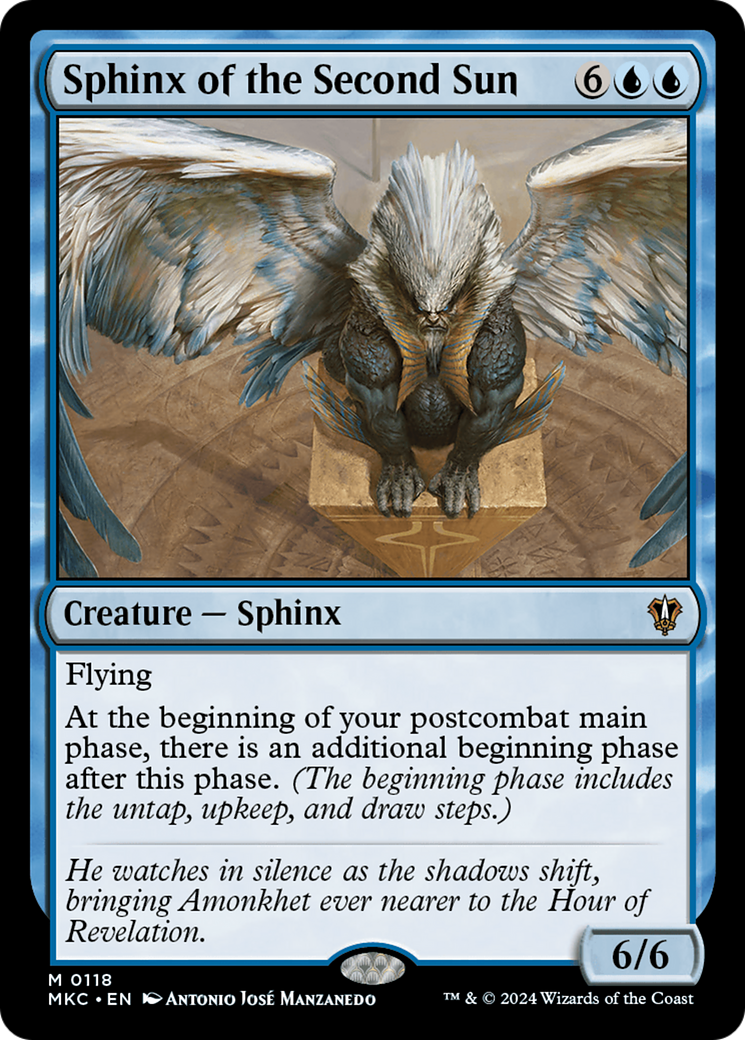 Sphinx of the Second Sun [Murders at Karlov Manor Commander] MTG Single Magic: The Gathering | Red Claw Gaming