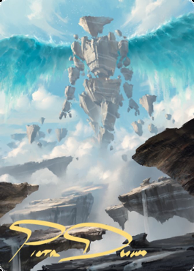 Celestial Colonnade Art Card (Gold-Stamped Signature) [Zendikar Rising Art Series] MTG Single Magic: The Gathering | Red Claw Gaming