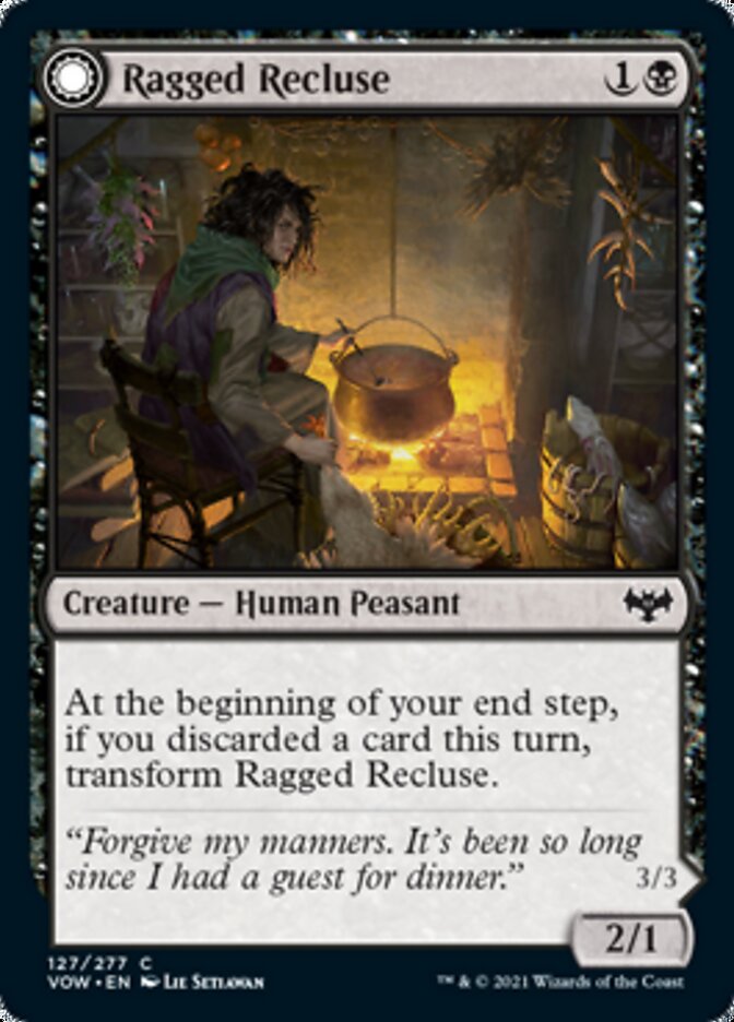Ragged Recluse // Odious Witch [Innistrad: Crimson Vow] MTG Single Magic: The Gathering | Red Claw Gaming