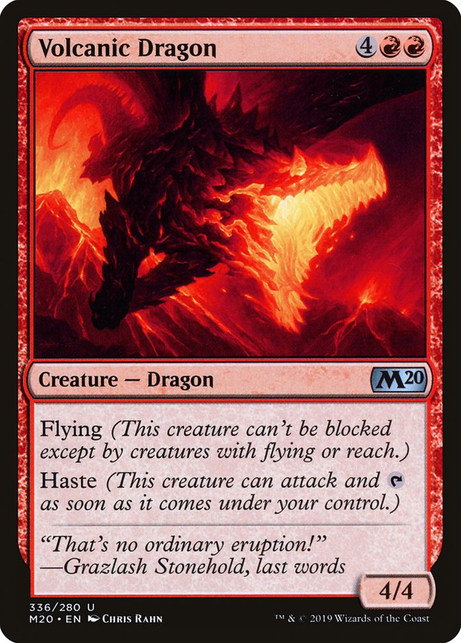 Volcanic Dragon [Core Set 2020] MTG Single Magic: The Gathering | Red Claw Gaming