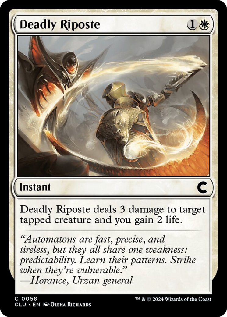 Deadly Riposte [Ravnica: Clue Edition] MTG Single Magic: The Gathering | Red Claw Gaming