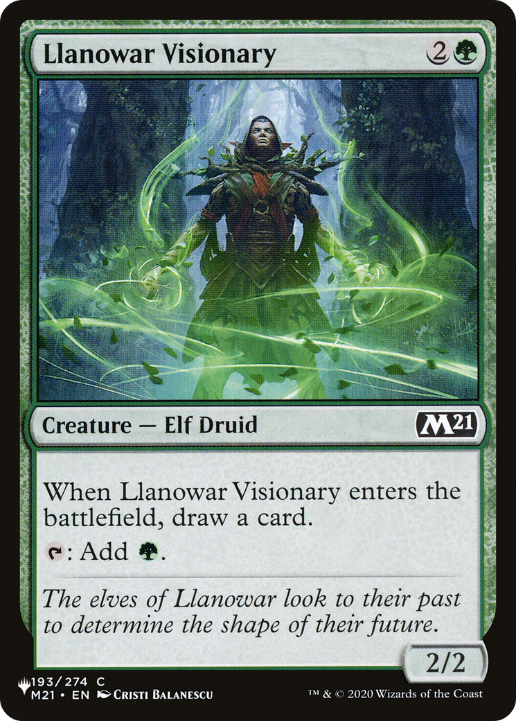 Llanowar Visionary [The List] MTG Single Magic: The Gathering | Red Claw Gaming