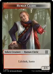 Mercenary // Human Cleric Double-Sided Token [Outlaws of Thunder Junction Tokens] MTG Single Magic: The Gathering | Red Claw Gaming