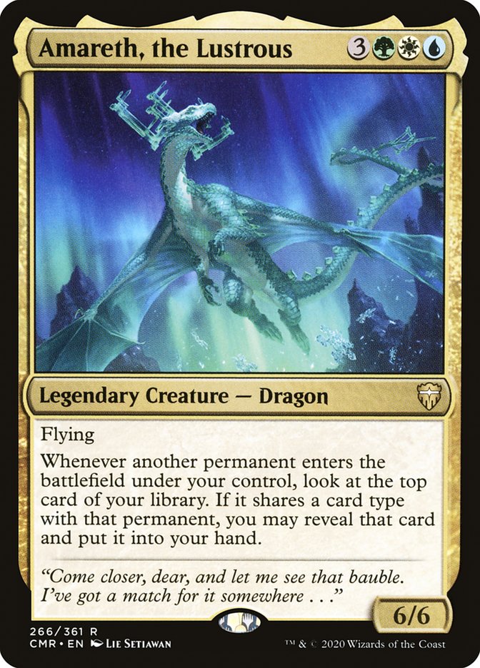 Amareth, the Lustrous [Commander Legends] MTG Single Magic: The Gathering | Red Claw Gaming