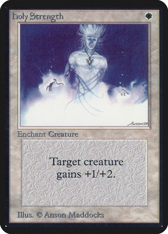 Holy Strength [Alpha Edition] MTG Single Magic: The Gathering | Red Claw Gaming