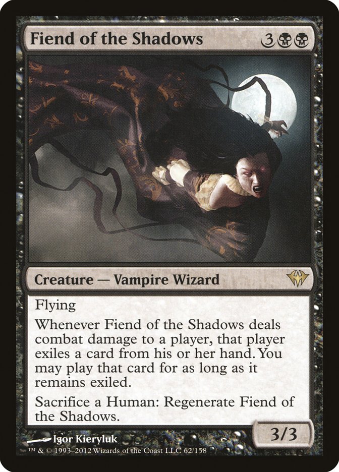 Fiend of the Shadows [Dark Ascension] MTG Single Magic: The Gathering | Red Claw Gaming