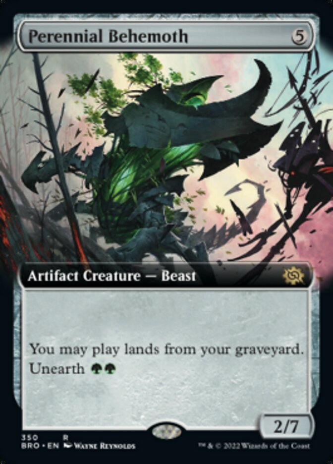 Perennial Behemoth (Extended Art) [The Brothers' War] MTG Single Magic: The Gathering | Red Claw Gaming