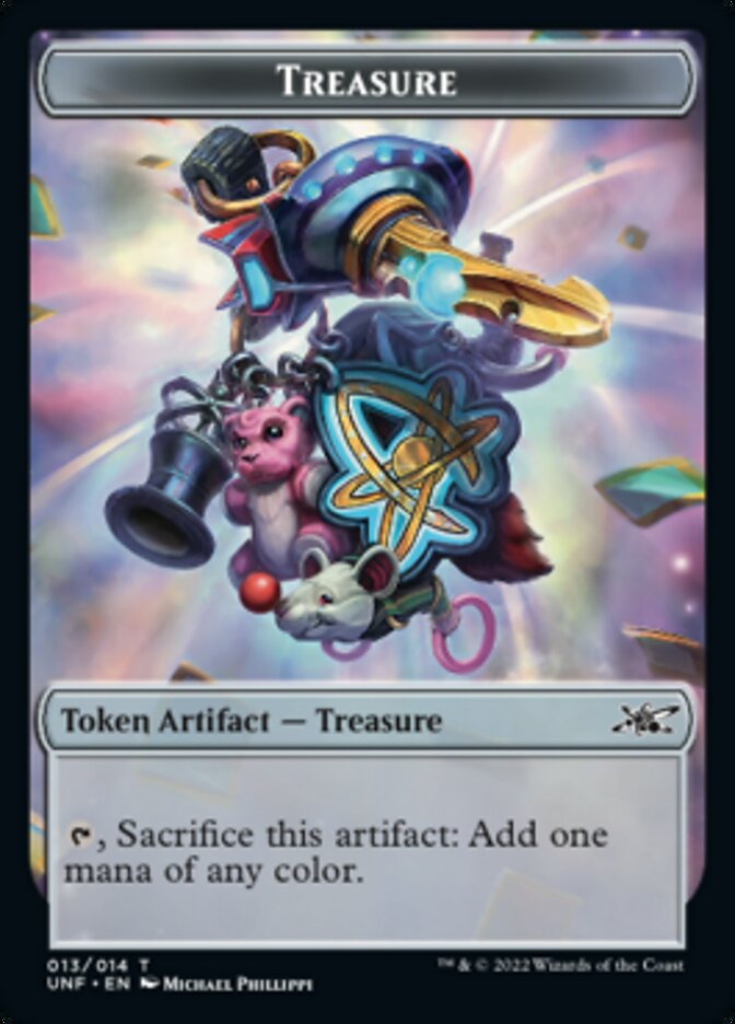Treasure (013) Token [Unfinity Tokens] MTG Single Magic: The Gathering | Red Claw Gaming