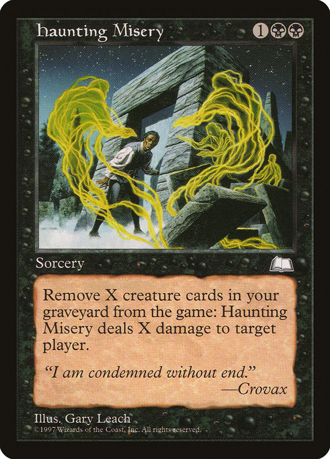 Haunting Misery [Weatherlight] MTG Single Magic: The Gathering | Red Claw Gaming