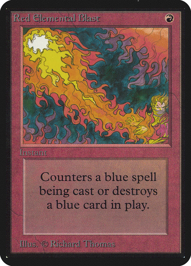 Red Elemental Blast [Alpha Edition] MTG Single Magic: The Gathering | Red Claw Gaming