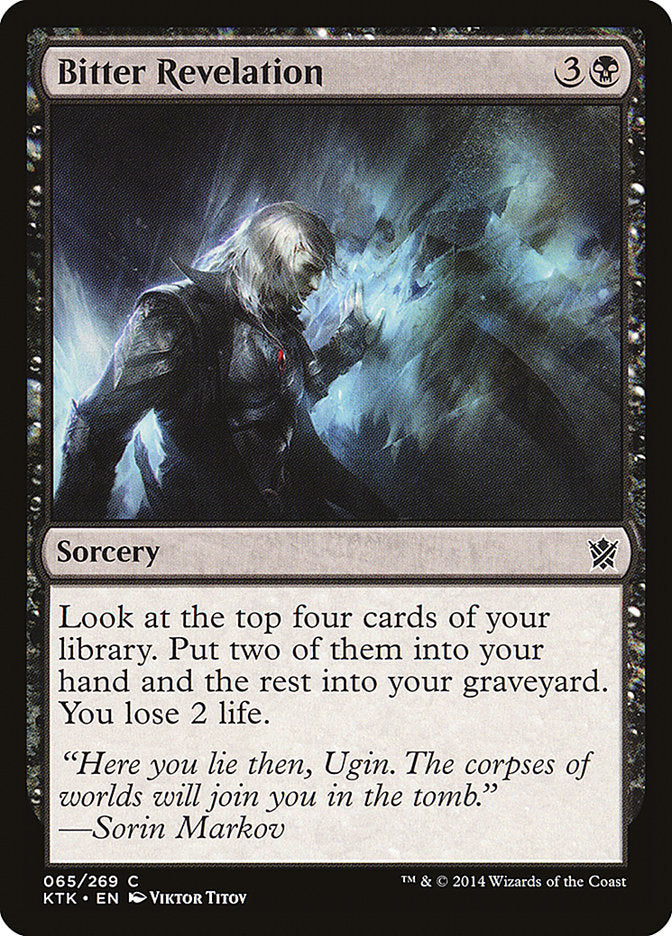 Bitter Revelation [Khans of Tarkir] MTG Single Magic: The Gathering | Red Claw Gaming