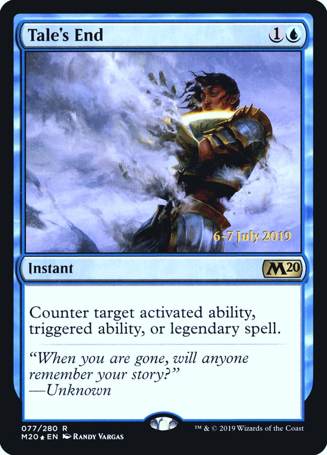Tale's End [Core Set 2020 Prerelease Promos] MTG Single Magic: The Gathering | Red Claw Gaming