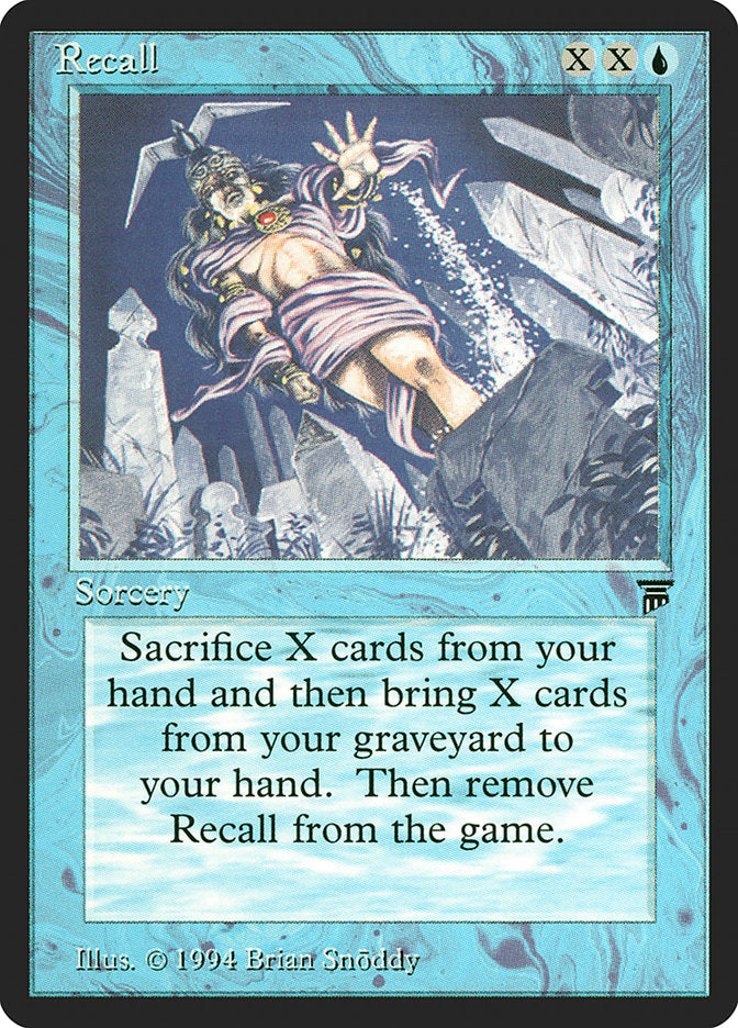 Recall [Legends] MTG Single Magic: The Gathering | Red Claw Gaming