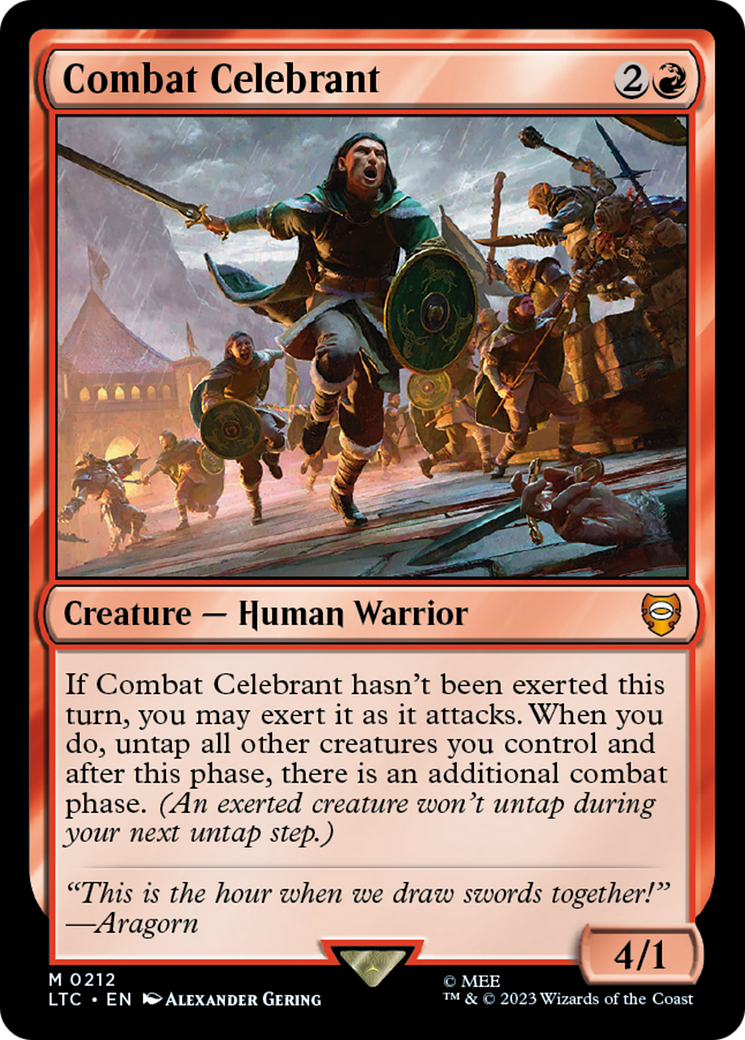 Combat Celebrant [The Lord of the Rings: Tales of Middle-Earth Commander] MTG Single Magic: The Gathering | Red Claw Gaming