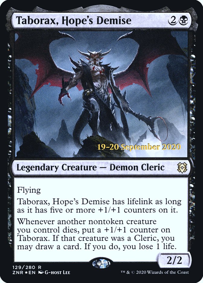 Taborax, Hope's Demise [Zendikar Rising Prerelease Promos] MTG Single Magic: The Gathering | Red Claw Gaming