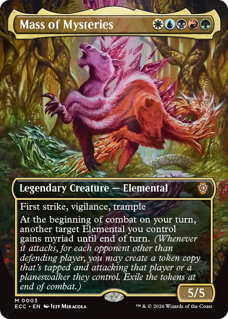 Mass of Mysteries (Borderless) [Lorwyn Eclipsed Commander] MTG Single Magic: The Gathering | Red Claw Gaming
