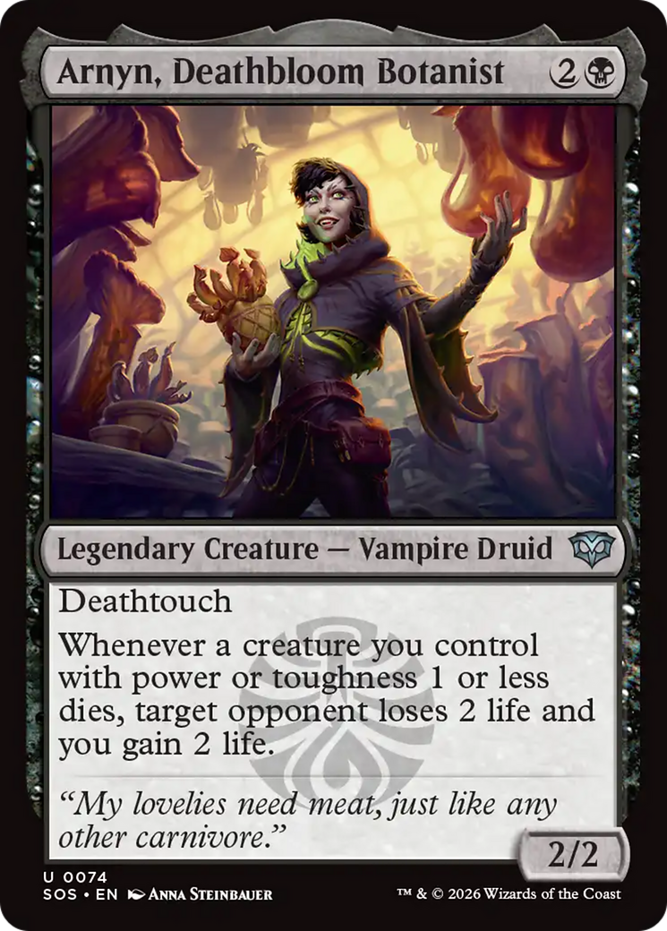 Arnyn, Deathbloom Botanist [Secrets of Strixhaven] MTG Single Magic: The Gathering | Red Claw Gaming