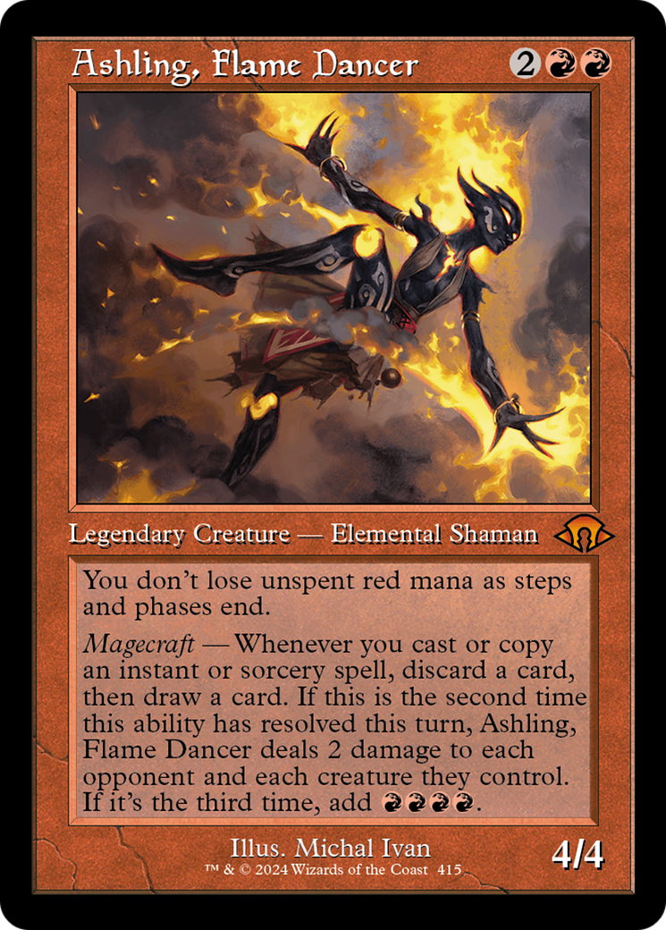 Ashling, Flame Dancer (Retro) [Modern Horizons 3] MTG Single Magic: The Gathering | Red Claw Gaming