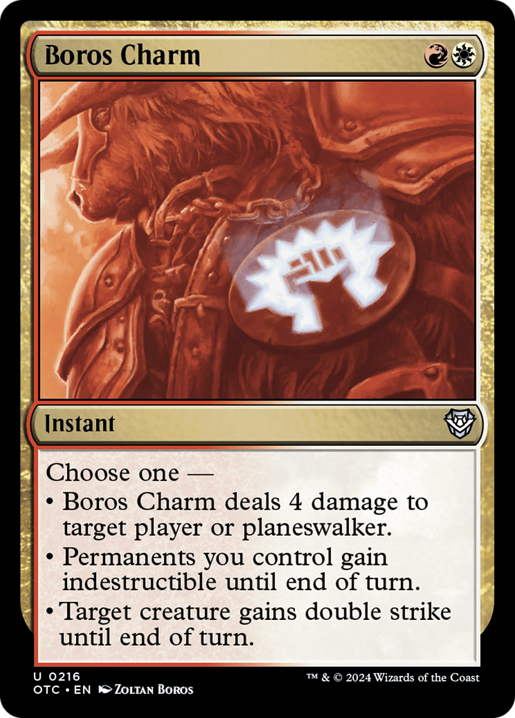 Boros Charm [Outlaws of Thunder Junction Commander] MTG Single Magic: The Gathering | Red Claw Gaming