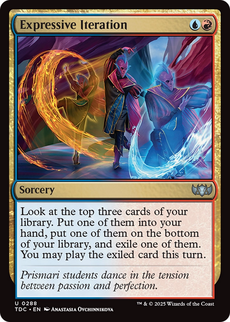 Expressive Iteration [Tarkir: Dragonstorm Commander] MTG Single Magic: The Gathering | Red Claw Gaming