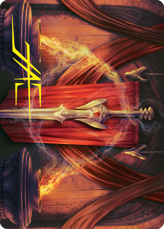 Ramosian Greatsword Art Card (Gold-Stamped Signature) [March of the Machine Art Series] MTG Single Magic: The Gathering | Red Claw Gaming
