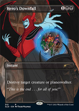 Hero's Downfall (Borderless) [Secret Lair Drop Series] MTG Single Magic: The Gathering | Red Claw Gaming