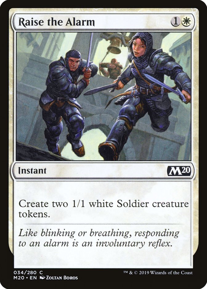 Raise the Alarm [Core Set 2020] MTG Single Magic: The Gathering | Red Claw Gaming
