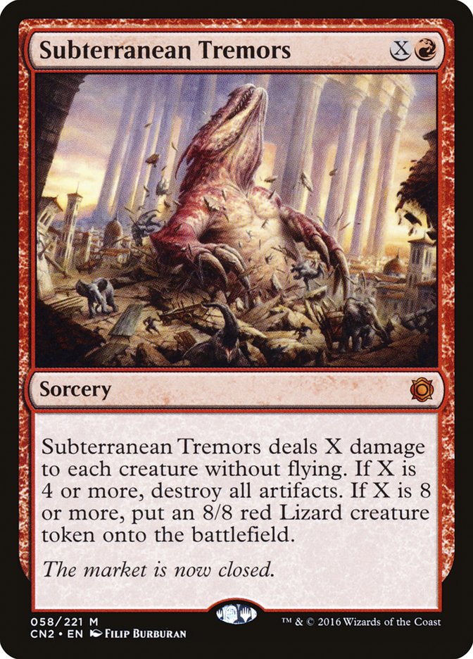 Subterranean Tremors [Conspiracy: Take the Crown] MTG Single Magic: The Gathering | Red Claw Gaming