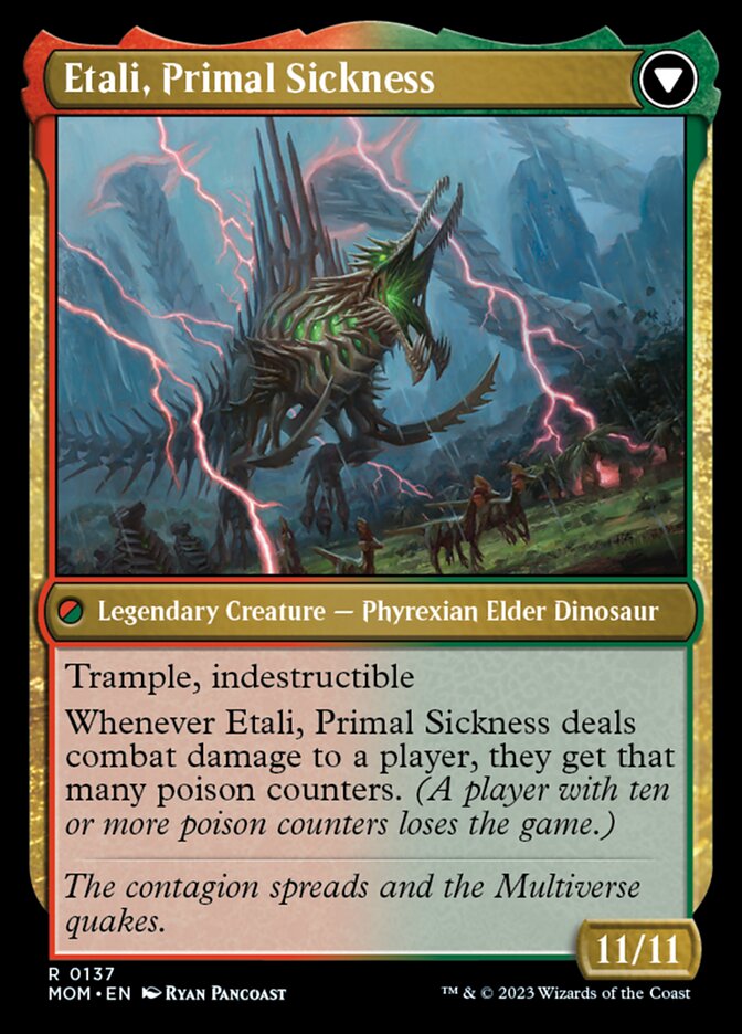Etali, Primal Conqueror // Etali, Primal Sickness [March of the Machine] MTG Single Magic: The Gathering    | Red Claw Gaming