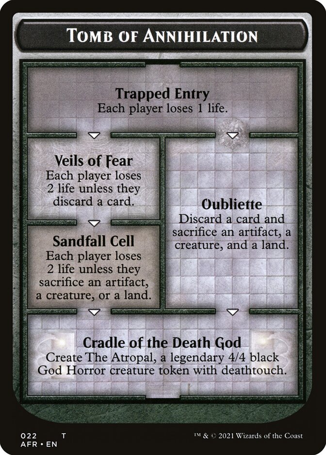 Tomb of Annihilation Token (Oversized) [Oversize Cards] MTG Single Magic: The Gathering | Red Claw Gaming