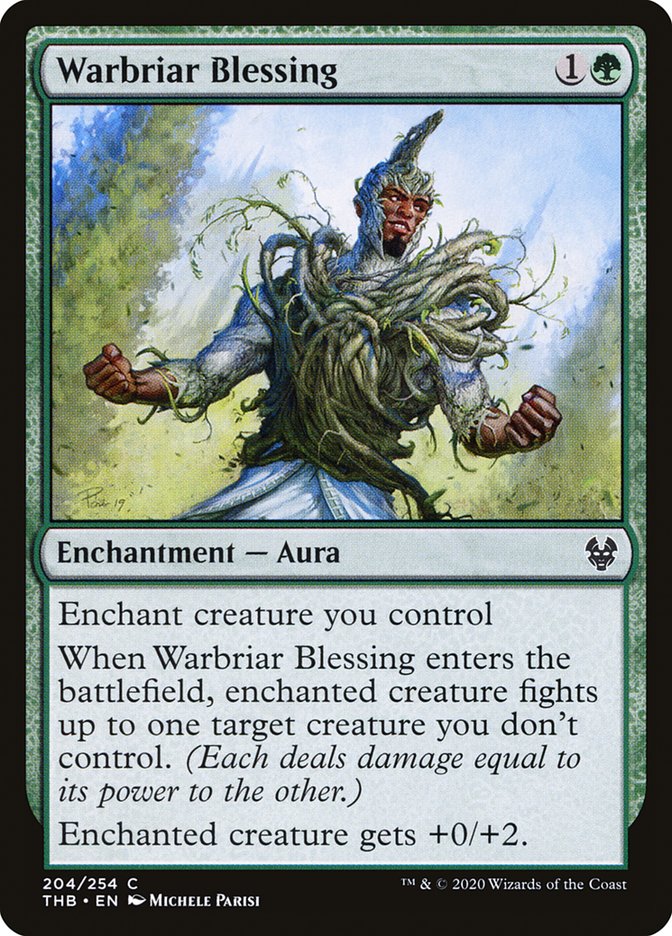 Warbriar Blessing [Theros Beyond Death] MTG Single Magic: The Gathering | Red Claw Gaming
